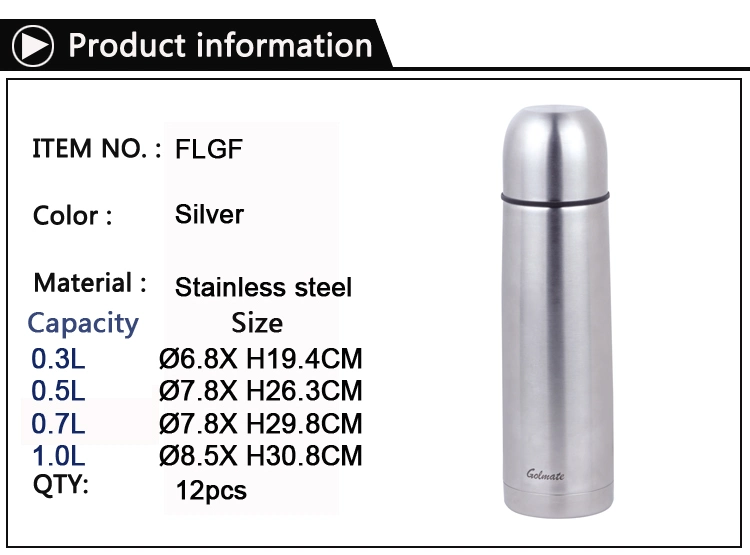 Bullet Style Vacuum Double Wall Thermos Flask