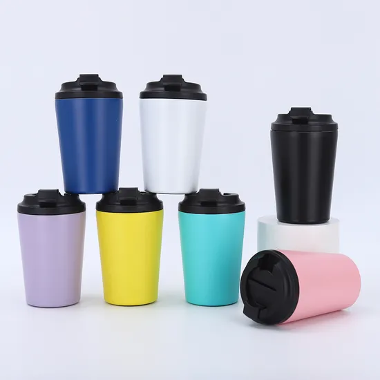 12 Unzen 350 ml Becher-Thermoskanne mit individuellem Muster und Logo, doppelwandig, 304 Edelstahl, Kaffee-Thermobecher 12 Unzen für den Alltag