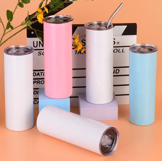 20 Unzen 600 ml kostenlose Probewasser-Vakuumflasche im Metallstil, klassischer tragbarer Vakuum-Thermobecher mit Deckel